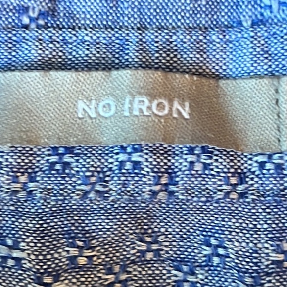 Chico's Chambray Linen Button up Tunic Top Women's Size 0/XS//4-6 - Picture 6 of 9